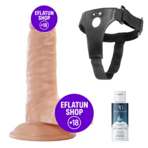 17cm gerçekçi dildo yandan görünüm