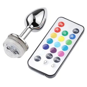 Kumandalı LED anal plug, eşsiz kontrol imkânı sunar.