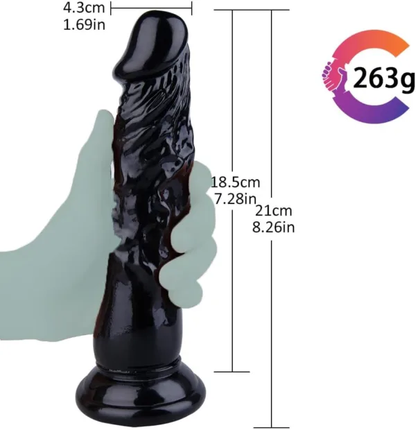 siyah dildo gövde yakın çekim