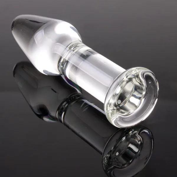 uzun cam anal plug ergonomik yapılı