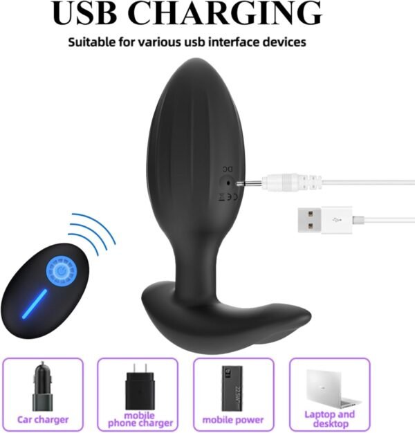 Şarjlı ve su geçirmez titreşimli plug