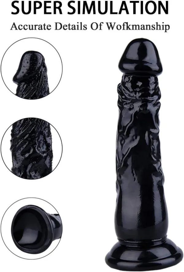 siyah dildo testisli yapı