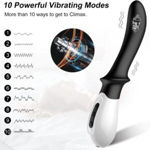 Isıtmalı konik vibratör, erkek ve kadınlar için çift kullanımlı tasarım