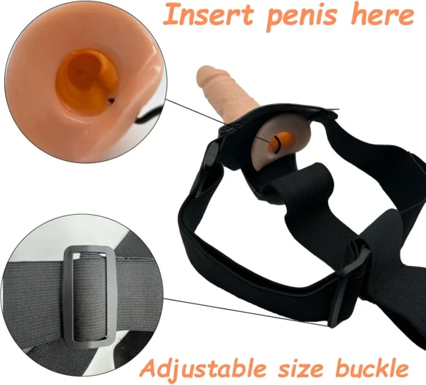 unisex içi boş dildo