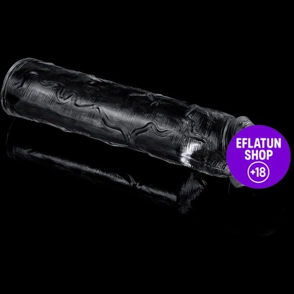 Şeffaf Gerçekçi TPE Penis Kılıfı – 5 cm Ek Uzunluk ve %30 Genişlik