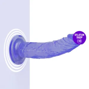 Mor renkte orta boy dildo yakın çekim