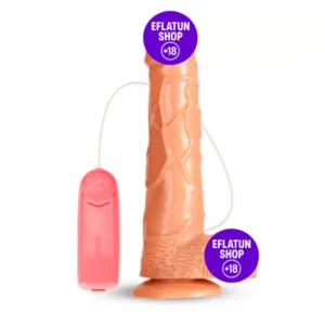 Gerçekçi yapılı dildo görünümlü vibratör