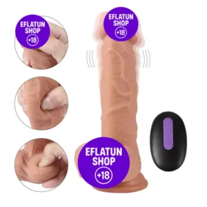 Ten rengi penis modeli vibratör doğal dokusuyla dikkat çeker