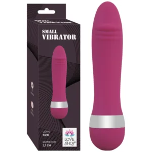 Klasik tasarımlı pembe silikon mini vibratör