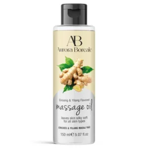 Ginseng aromalı doğal masaj yağı şişesi