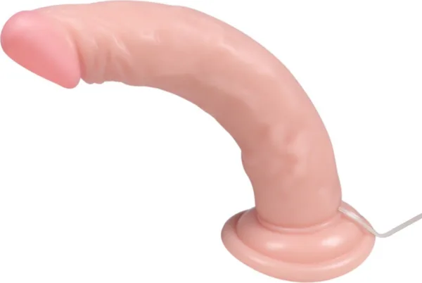 Kısa realistik penis vibratör silikon yüzeye sahiptir