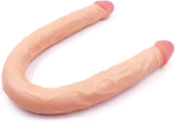 Uzun çift uçlu dildo