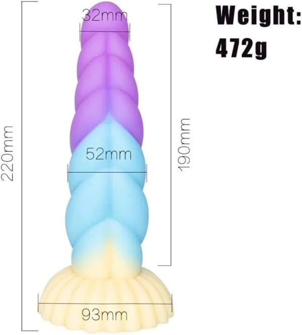 Spiral unicorn dildo görseli