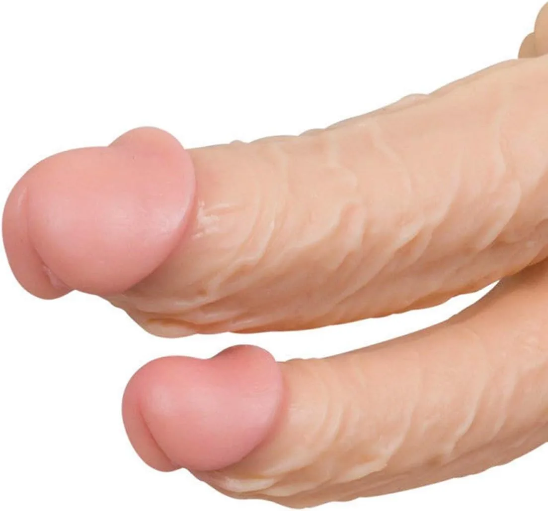 Uzun ergonomik çift taraflı dildo