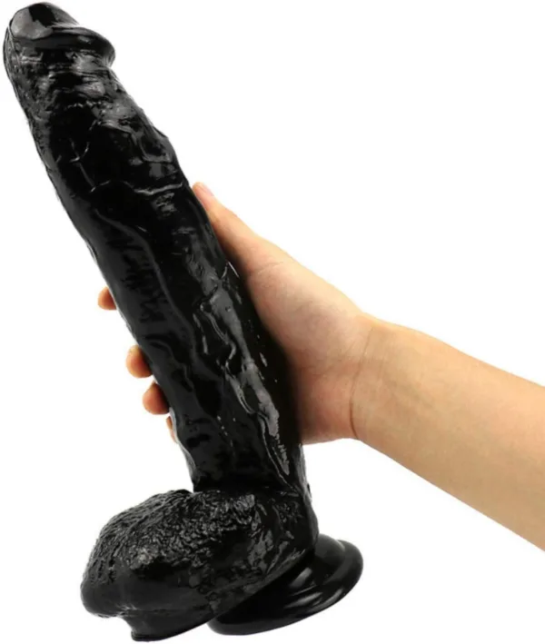 Kalın gövdeli vantuzlu dildo