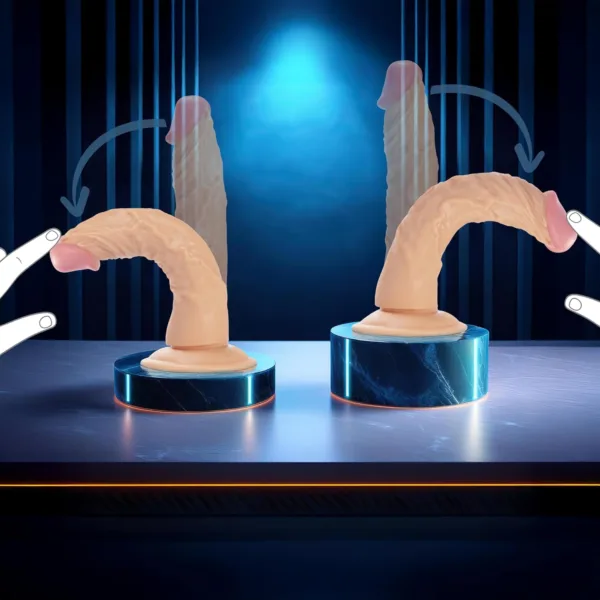Gerçek ten hissi sunan vantuzlu dildo modeli
