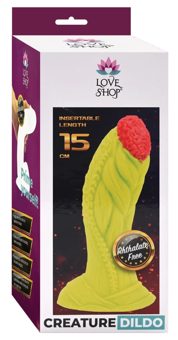 Neon tasarımlı yaratık görünümlü dildo
