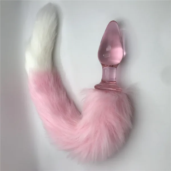 Beylikdüzü peluş kuyruklu cam plug detayı