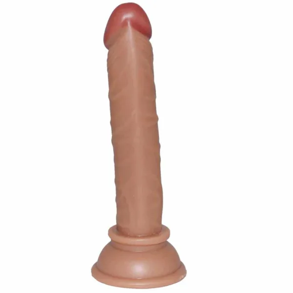 Gerçek dokulu kahverengi anal dildo