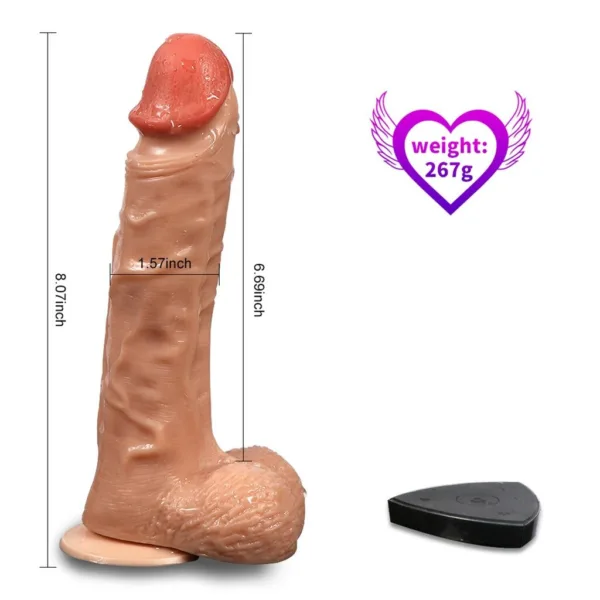 Realistik kıvrımlı döner dildo fotoğrafı